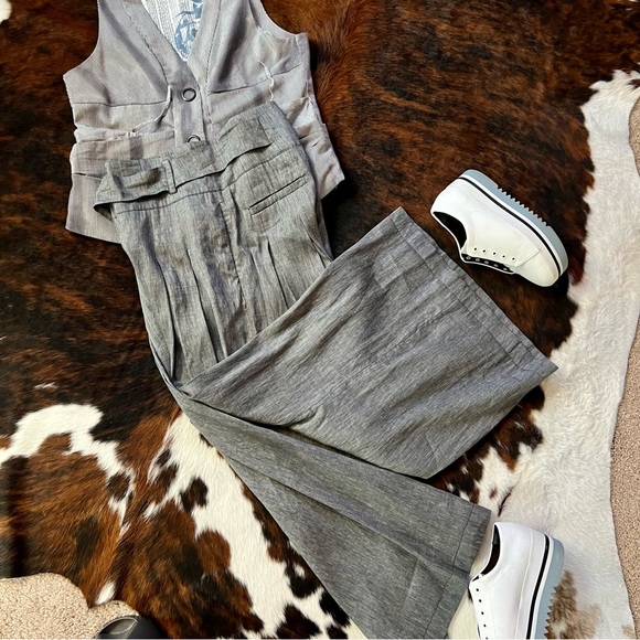 NWOT- L.A.M.B. Cross Dyed Linen Blend Pant-6 - Picture 5 of 14